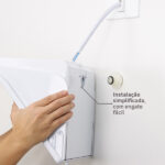 Chuveiro Elétrico Eletrônico 127v (110v) 5500w Branco Quadrado Ducali Zagonel - Imagem 5