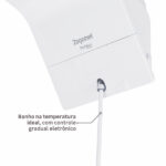 Chuveiro Elétrico Eletrônico 127v (110v) 5500w Branco Quadrado Ducali Zagonel - Imagem 7