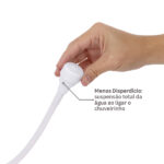 Chuveiro Elétrico Eletrônico 127v (110v) 5500w Branco Redondo Susie Equation - Imagem 7