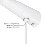 Chuveiro Elétrico Eletrônico 127v (110v) 5500w Branco Redondo Advanced Lorenzetti - Imagem 4