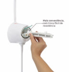 Chuveiro Elétrico Eletrônico 127v (110v) 5500w Branco Redondo Advanced Lorenzetti - Imagem 5