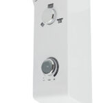Chuveiro Elétrico Eletrônico 127v (110v) 5500w Branco e Cromado Quadrado Falls Hydra - Imagem 9