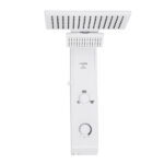 Chuveiro Elétrico Eletrônico 127v (110v) 5500w Branco Quadrado Falls Hydra - Imagem 3