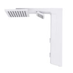 Chuveiro Elétrico Eletrônico 127v (110v) 5500w Branco Quadrado Falls Hydra - Imagem 2
