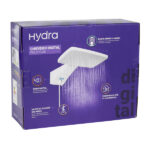Chuveiro Elétrico Eletrônico com Visor Digital 127v (110v) 5500w Branco Quadrado Polo Plus Hydra - Imagem 8