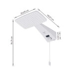 Chuveiro Elétrico Eletrônico com Visor Digital 127v (110v) 5500w Branco Quadrado Polo Plus Hydra - Imagem 7