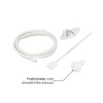 Chuveiro Elétrico Eletrônico com Visor Digital 127v (110v) 5500w Branco Quadrado Polo Plus Hydra - Imagem 6
