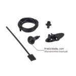 Chuveiro Elétrico Eletrônico 127v (110v) 5500w Preto Quadrado Polo Max Hydra - Imagem 7