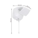 Chuveiro Elétrico Eletrônico 220v 6800w Branco Quadrado Futura Lorenzetti - Imagem 7