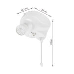 Chuveiro Elétrico Eletrônico 220v 7800w Branco Redondo Jet Control Lorenzetti - Imagem 7
