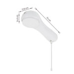 Chuveiro Elétrico Eletrônico 220v 6800w Branco Redondo Luka Equation - Imagem 5