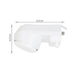Chuveiro Elétrico Eletrônico 220v 7500w Branco Redondo Charm Equation - Imagem 7