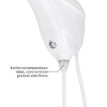 Chuveiro Elétrico Eletrônico 220v 7500w Branco Redondo Foz Equation - Imagem 5