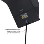 Chuveiro Elétrico Híbrido Eletrônico com Visor Digital 220v 7500w Preto Quadrado Ducali Premium Digital Zagonel - Imagem 8