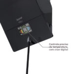 Chuveiro Elétrico Híbrido Eletrônico com Visor Digital 220v 7500w Preto Quadrado Ducali Premium Digital Zagonel - Imagem 7