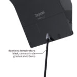 Chuveiro Elétrico Eletrônico 220v 7500w Preto Quadrado Ducali Zagonel - Imagem 7