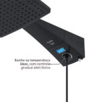 Chuveiro Elétrico Eletrônico com Visor Digital 220v 7700w Preto Quadrado Polo Plus Hydra - Imagem 4