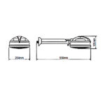 Chuveiro Elétrico Multitemperatura com Cano 127v (110v) 5400w Branco Evidence Fame - Imagem 2