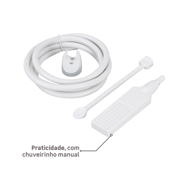 Chuveiro Elétrico Eletrônico 127v (110v) 5500w Branco Quadrado Acqua Duo Ultra Lorenzetti - Imagem 9