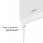 Chuveiro Elétrico Eletrônico 127v (110v) 5500w Branco Quadrado Acqua Duo Ultra Lorenzetti - Imagem 8