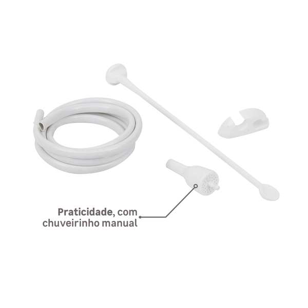 Chuveiro Elétrico Eletrônico 127v (110v) 5500w Branco Redondo Top Jet Lorenzetti - Imagem 6