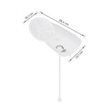Chuveiro Elétrico Eletrônico 127v (110v) 5500w Branco Redondo Top Jet Lorenzetti - Imagem 7