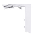 Chuveiro Elétrico Eletrônico com Visor Digital 127v (110v) 5500w Branco Quadrado Falls Digital Hydra - Imagem 2