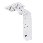 Chuveiro Elétrico Eletrônico com Visor Digital 127v (110v) 5500w Branco Quadrado Falls Digital Hydra