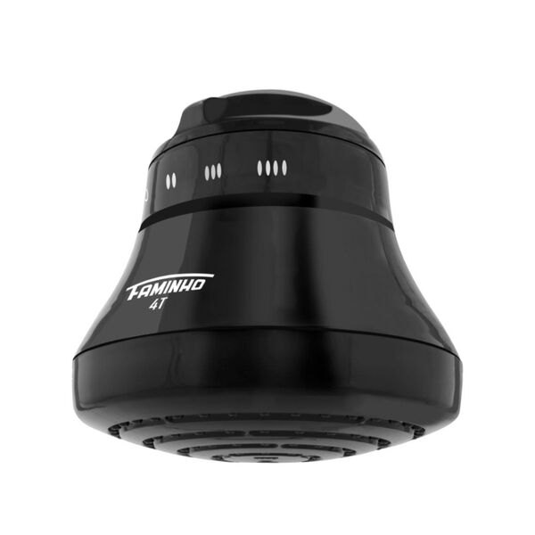Chuveiro Elétrico 127v (110v) 5400w Preto Redondo Faminho 4T Sem Cano Fame - Imagem 3