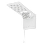 Chuveiro Elétrico Eletrônico 220v 6800w Branco Quadrado Acqua Duo Ultra Lorenzetti