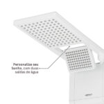 Chuveiro Elétrico Eletrônico 220v 6800w Branco Quadrado Acqua Duo Ultra Lorenzetti - Imagem 7