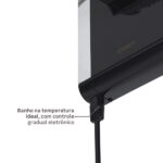 Chuveiro Elétrico Eletrônico 220v 6800w Preto e Cromado Quadrado Acqua Duo Ultra Lorenzetti - Imagem 8