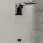 Chuveiro Elétrico Eletrônico 220v 6800w Preto e Cromado Quadrado Acqua Duo Ultra Lorenzetti - Imagem 2