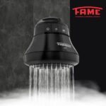 Chuveiro Elétrico 220v 6800w Preto Redondo Faminho 4T Sem Cano Fame - Imagem 4