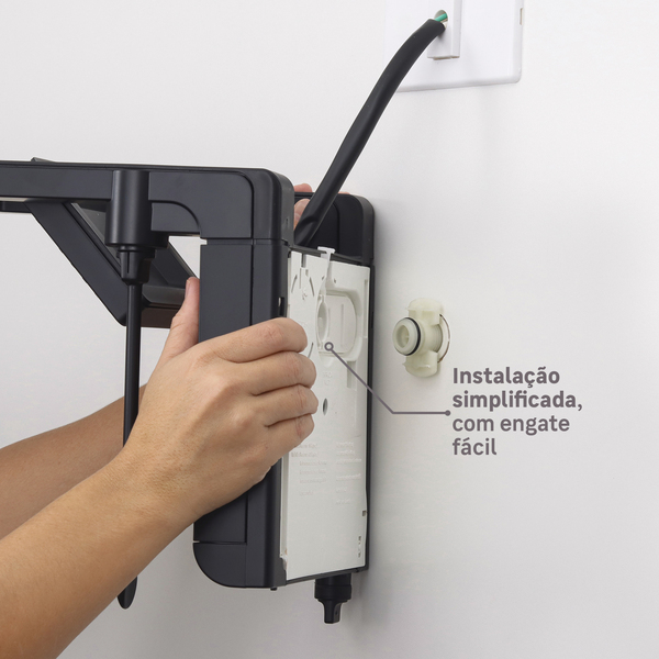 Chuveiro Elétrico Eletrônico 220v 7800w Preto Fosco Quadrado Acqua Duo Ultra Lorenzetti - Imagem 3
