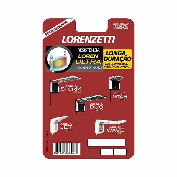 Chuveiro Lorenzetti Acqua Duo Ultra Eletrônico Branco Cromado 127v Resistência - Imagem 5