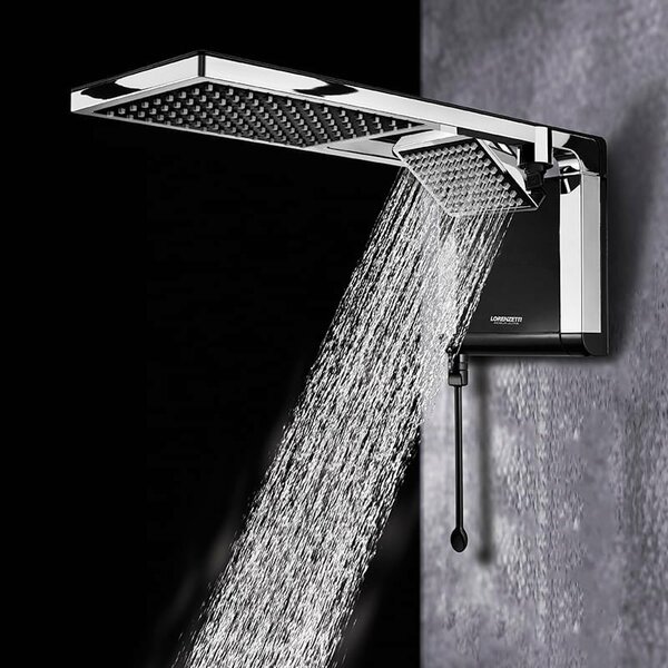 Chuveiro Lorenzetti Acqua Duo Ultra Eletrônico Preto Cromado 220v Resistência - Imagem 5