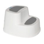 Degrau Burigotto Steppy 2 em 1 Branco com Cinza - Imagem 3