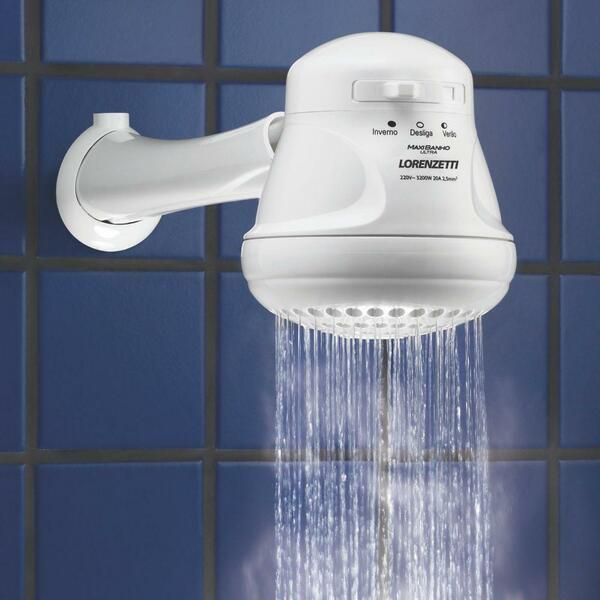 Ducha Chuveiro Maxi Banho Ultra Lorenzetti 127v 5500w com Cano Esconde Fios - Imagem 9