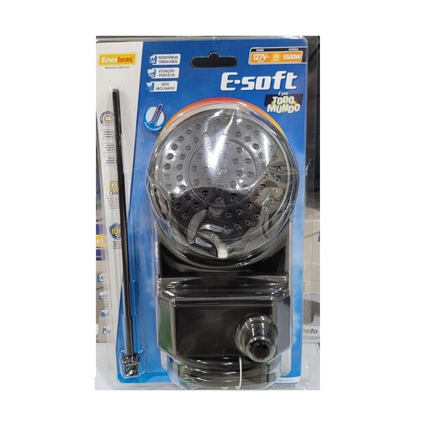 Ducha Eletrônica E-soft 5500w 110v Preto Enerbras - Imagem 5