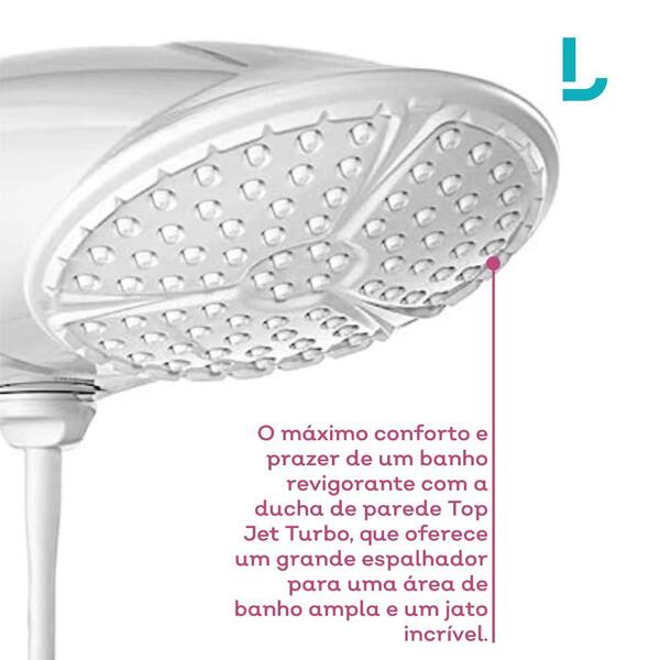 Ducha Lorenzetti Top Jet Tur Elet 6800w 220v - Imagem 5