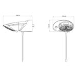 Ducha Lorenzetti Top Jet Tur Elet 6800w 220v - Imagem 3