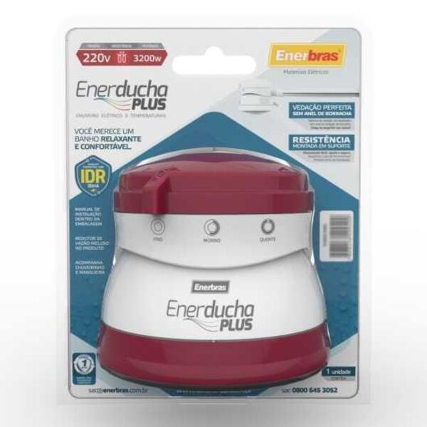 Enerducha Plus 127 5400w - Enerbras Vinho 3001-e Vl1 - Imagem 10