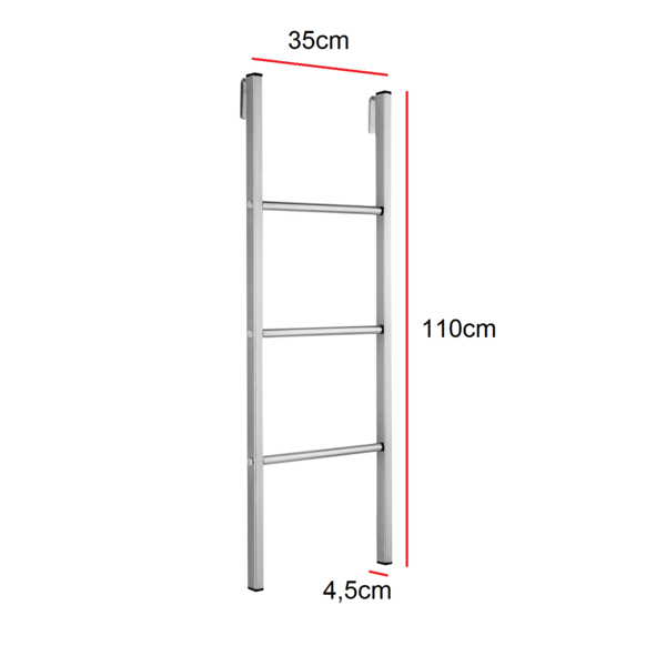 Escada para Beliche de Fácil Instalação Altura 110cm Schmitt - Imagem 2
