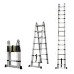 Escada Telescópica Aluminio Fortt 5m 8 8 Degraus - Eta01-5m