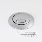 Kit Vaso Sanitário com Caixa Acoplada e Assento Branco Duplo Acionamento 3 6L Saída Vertical Infantil Icasa - Imagem 6