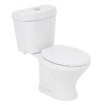 Kit Vaso Sanitário com Caixa Acoplada e Assento Branco Duplo Acionamento 3 6L Saída Vertical Infantil Icasa