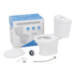 Kit Vaso Sanitário com Caixa Acoplada e Assento Branco Duplo Acionamento 3 6L Saída Vertical Infantil Icasa - Imagem 3