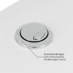 Kit Vaso Sanitário com Caixa Acoplada e Assento Branco Duplo Acionamento 3 6L Saída Vertical Mariana Icasa - Imagem 7