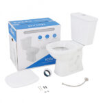 Kit Vaso Sanitário com Caixa Acoplada e Assento Branco Duplo Acionamento 3 6L Saída Vertical Mariana Icasa - Imagem 4